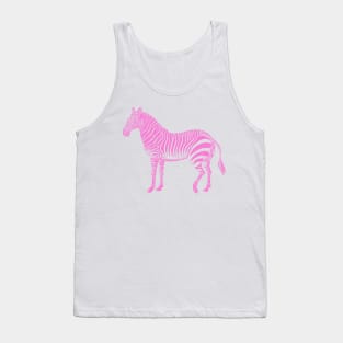 Pink Zebra Tank Top